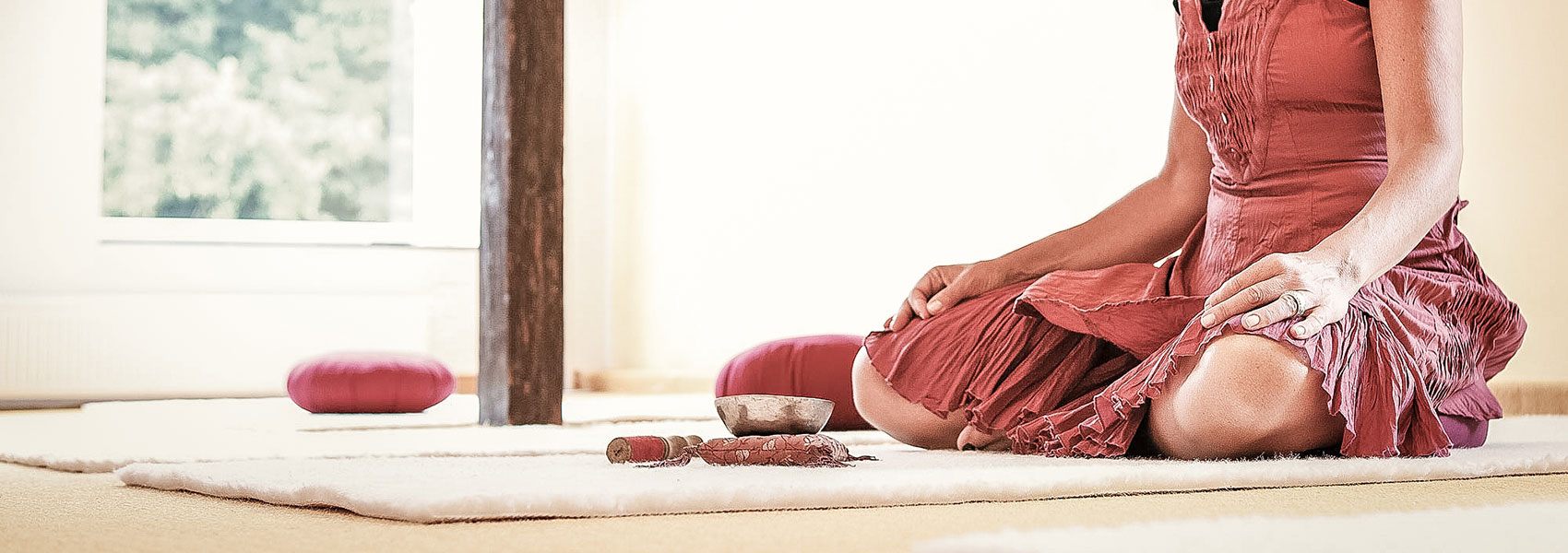 Freizeitmöglichkeiten, z. B. mit Meditation, Yoga oder Tai-Chi