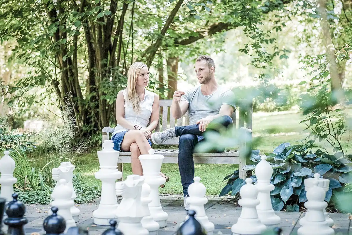 Entspannung und Ruhe im Park Entspannung und Ruhe im Park