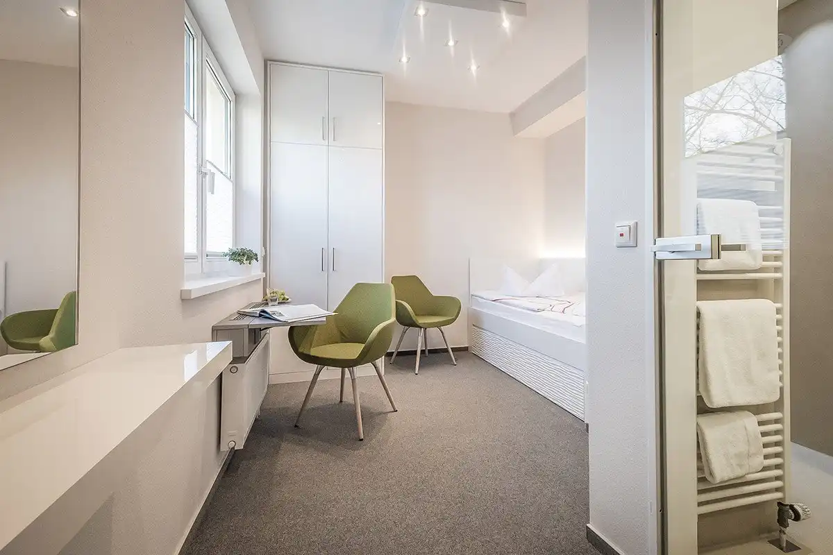 Moderne Einzelzimmer in der Privatklinik Eschweiler Moderne Einzelzimmer in der Privatklinik Eschweiler